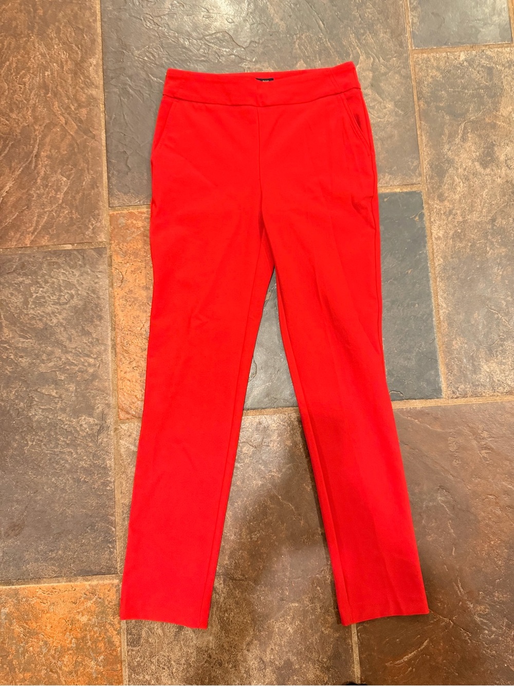 Rachel Zoe Red Tapered Ankle Dress Pants
